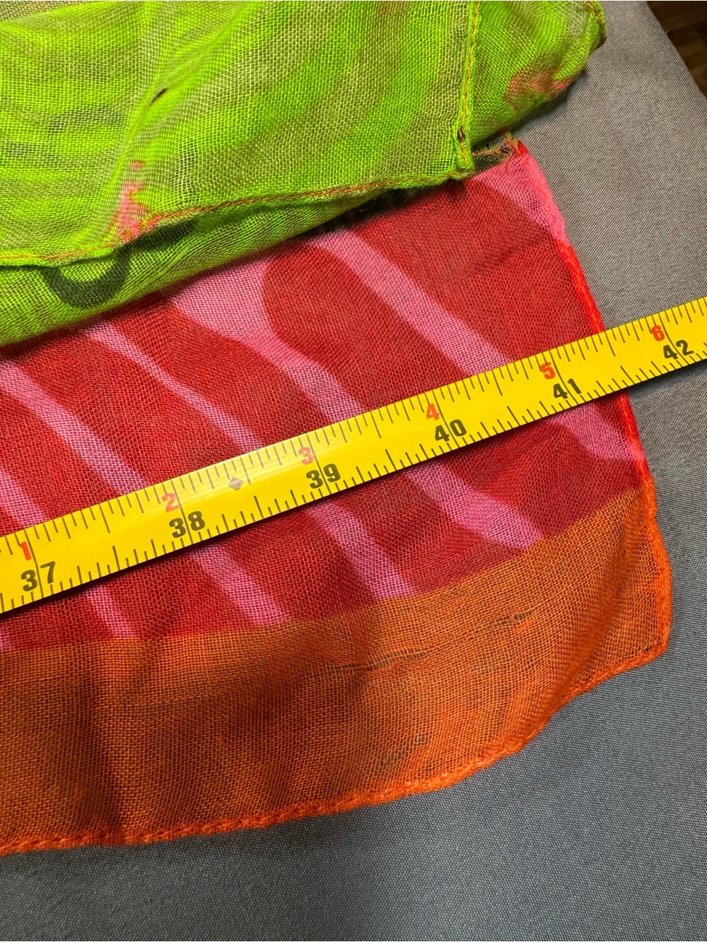 Desigual Multicolor Floral Shawl in Pink Orange Green - Picture 6 of 7